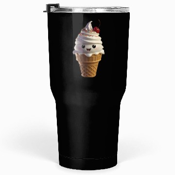 Discover Happy Ice Cream Realistic Tumblers 30 Oz