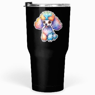 Discover Poodle Watercolor Tumblers 30 Oz