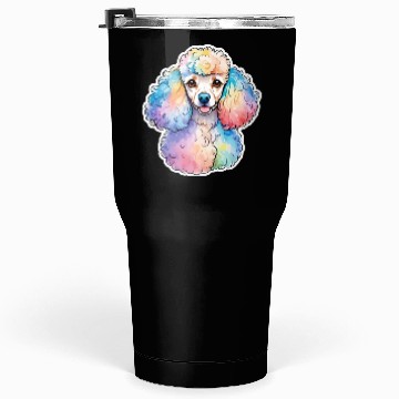 Discover Poodle Watercolor Tumblers 30 Oz