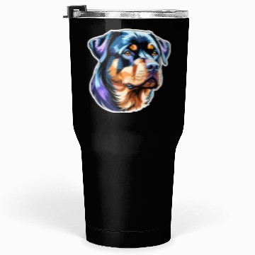 Discover Rottweiler Watercolor Tumblers 30 Oz