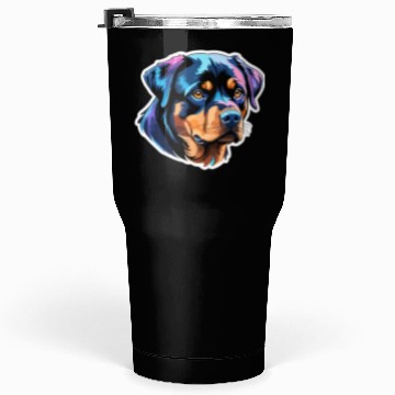 Discover Rottweiler Watercolor Tumblers 30 Oz