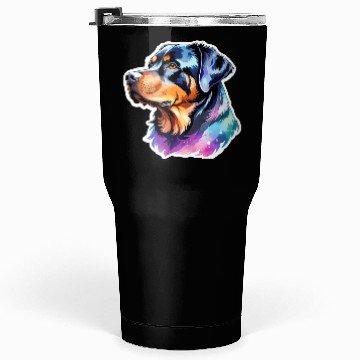 Discover Rottweiler Watercolor Tumblers 30 Oz