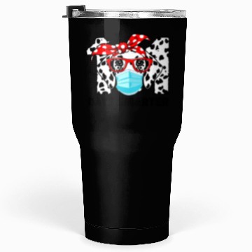 Discover 101 Days Smarter Dalmatian Dog Face Mask 100th Tumblers 30 Oz