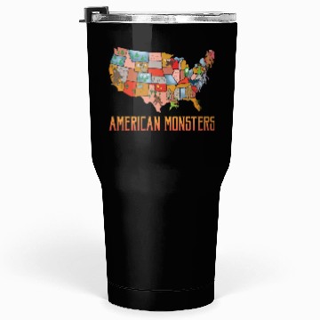 Discover American Monsters Cryptid Monsters Myth Creatures Tumblers 30 Oz