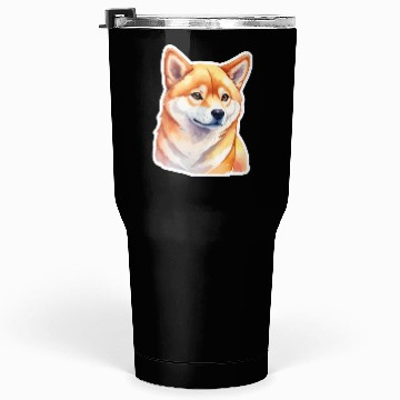 Discover Shiba Inu Watercolor Tumblers 30 Oz