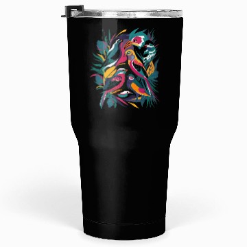 Discover Bird Color Art Tumblers 30 Oz