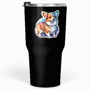 Discover Pembroke Welsh Corgi Watercolor Tumblers 30 Oz