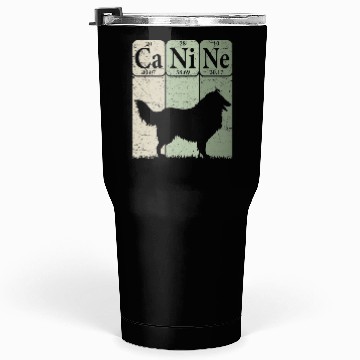 Discover Rough Collie Periodic Table Elements Dog Lover Tumblers 30 Oz