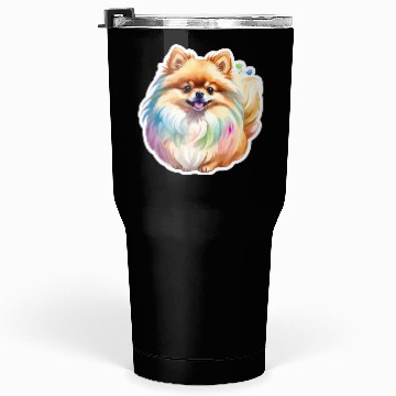 Discover Pomeranian Watercolor Tumblers 30 Oz