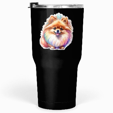 Discover Pomeranian Watercolor Tumblers 30 Oz