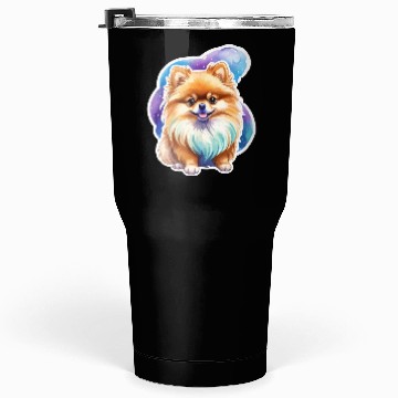 Discover Pomeranian Watercolor Tumblers 30 Oz