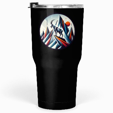 Discover Abstract mountain goat Tumblers 30 Oz