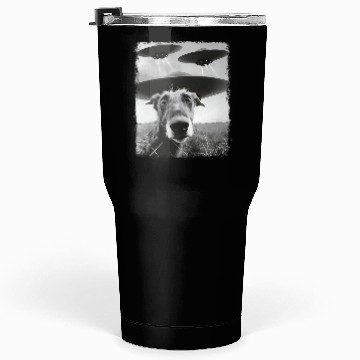Discover Irish Wolfhound Dog UFO Alien Extraterrestrial Sel Tumblers 30 Oz