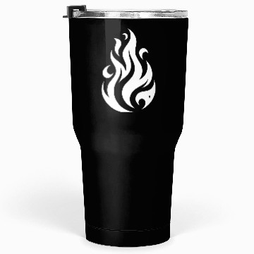 Discover T Tattoo Flames Fire Illustration Design Tumblers 30 Oz