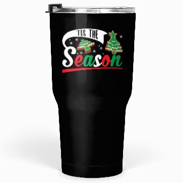 Discover Tis The Season Christmas Cakes Retro Xmas Pajamas Tumblers 30 Oz