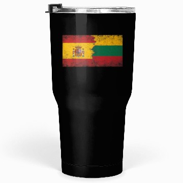 Discover Spain Lithuania Flags Spanish Lithuanian Premium Tumblers 30 Oz