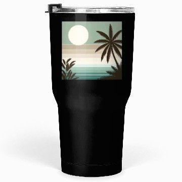 Discover Tropical Sunset Oasis Tumblers 30 Oz
