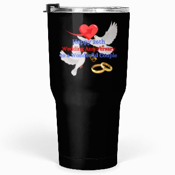 Discover wedding Anniversary 26th Tumblers 30 Oz