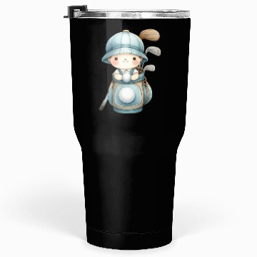 Discover Boy with a Golf Bag Tumblers 30 Oz