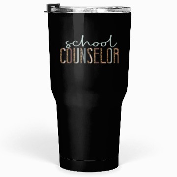 Discover School Counselor Leopard Cheetah Tumblers 30 Oz