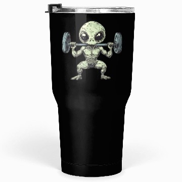 Discover Alien at the Gym Tumblers 30 Oz