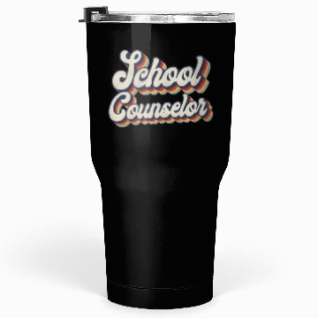 Discover School Counselor Retro Vintage Tumblers 30 Oz