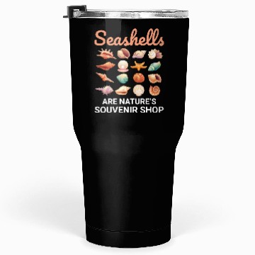 Discover Seashells Collector Beachcomber Sea Shell Ocean Tumblers 30 Oz