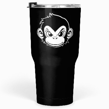 Discover Monkey, monkey head Tumblers 30 Oz