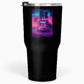Discover Retro Synthwave Night Drive Tumblers 30 Oz
