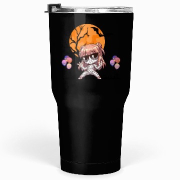 Discover Chibi Mummy Illustration for Halloween Tumblers 30 Oz
