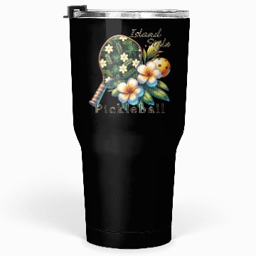 Discover Plumeria Flower Pickleball Tumblers 30 Oz