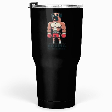 Discover Boxing with Boxer: Canine Power in the Ring Tumblers 30 Oz
