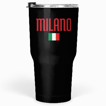 Discover Vivid Milan Italy Flag Pattern Tumblers 30 Oz
