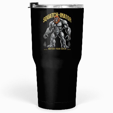 Discover Retro Bigfoot Design, Sasquatch Robot Graphic Tumblers 30 Oz