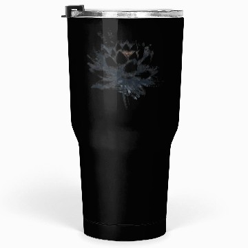 Discover Modern Lotus with Brushstroke Effect Tumblers 30 Oz