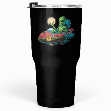 Discover Alien in Area 51 Craft Tumblers 30 Oz