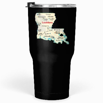 Discover Louisiana map image of state. Tumblers 30 Oz