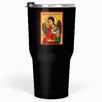 Discover Archangel Michail Orthodox pray icon Tumblers 30 Oz