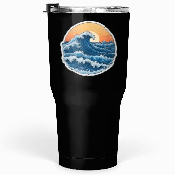 Discover Serene Blue Ocean Waves Scenic Tumblers 30 Oz