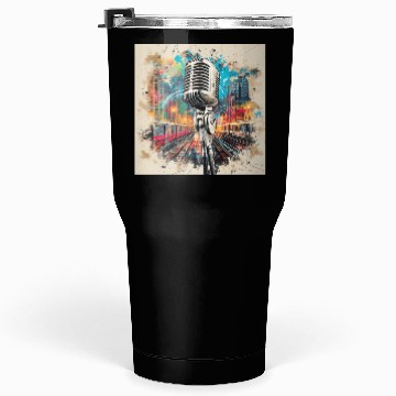 Discover NYC Microphone AT Subway Tumblers 30 Oz