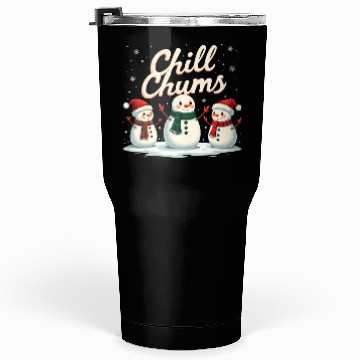 Discover Chill Chums Snowman Friends Festive Winter Fun Tumblers 30 Oz