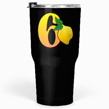 Discover Number 60th Birthday - Lemon Tumblers 30 Oz