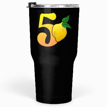 Discover Number 50th Birthday Lemon Tumblers 30 Oz