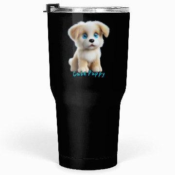 Discover Adorable Blue-Eyed Puppy Tumblers 30 Oz