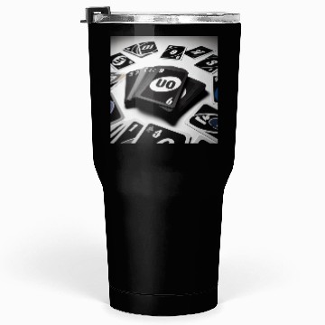 Discover Black Uno Cards Tumblers 30 Oz
