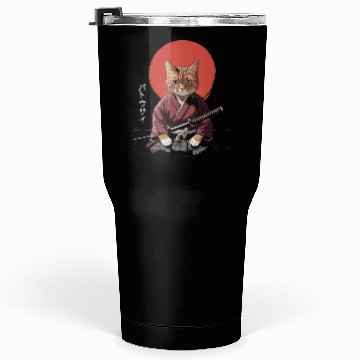 Discover Neko Battousai Samurai Cat Classic Tumblers 30 Oz