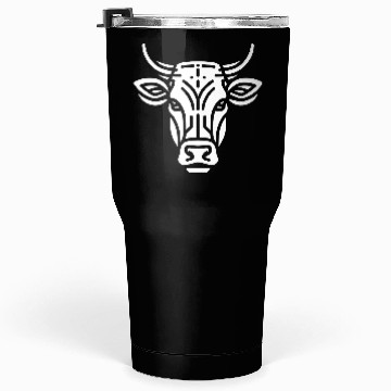 Discover Cow face cows vector farm animal art path4 Tumblers 30 Oz