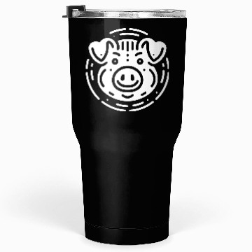 Discover Pig face cute pigs vector farm animal path16 Tumblers 30 Oz