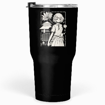 Discover Japan: Sakura Girl Cartoon Tumblers 30 Oz