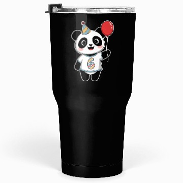 Discover 6th Birthday Panda Party Theme with Balloon Tumblers 30 Oz